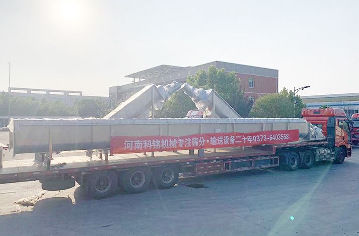 U600全不銹鋼無軸螺旋輸送機發(fā)貨現(xiàn)場